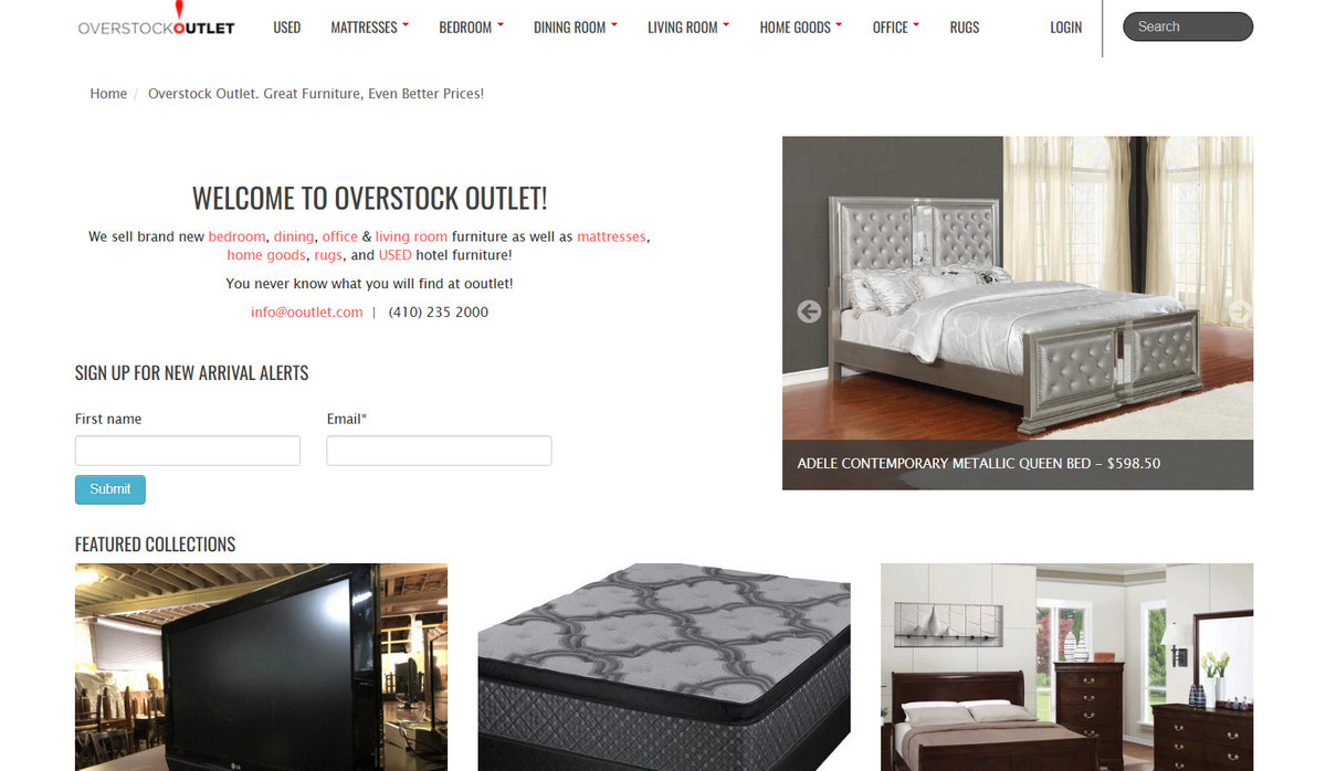 Overstock - one of the largest ecommerce platforms in 2024
